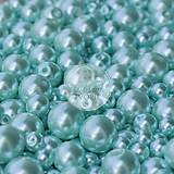 Korálky - (0042) Perly sklenené, 4 - 12 mm - 50 g (cca 120 ks) - 16194823_