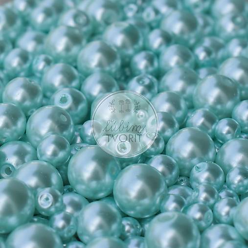 (0042) Perly sklenené, 4 - 12 mm - 50 g (cca 120 ks)