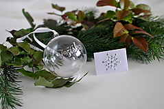 Dekorácie - Vianočná guľa "od Ježiška" s obálkou na peniaze/drobnosť - 16192552_