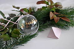 Dekorácie - Vianočná guľa "od Ježiška" s obálkou na peniaze/drobnosť - 16192576_