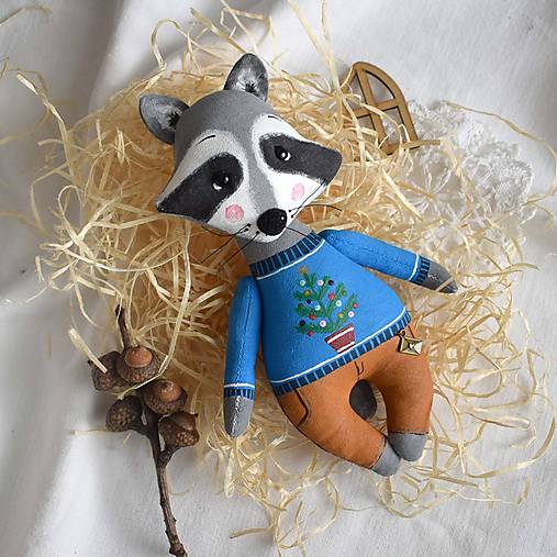 Hračky - Jazvec vo vianočnom svetri - 16193978_