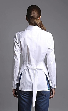 Blúzky a košele - Bavlnená biela košeľa Andrea - 16193847_
