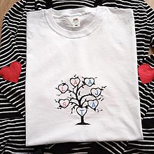 Topy, tričká, tielka - Tričko "strom rodiny" - 16193019_