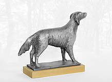 Sochy - Retríver, originálna cínová socha psa, dekorácia do interiéru - 16195032_