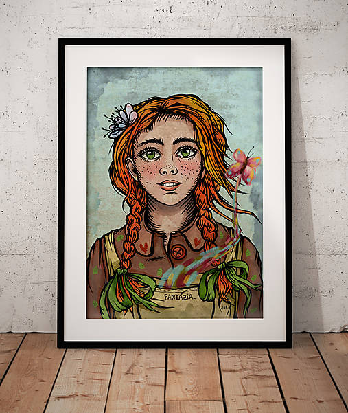 Kresby - Anna- print - 16196435_
