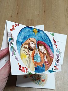 Papiernictvo - Vianočná pohľadnica/pozdrav rodina - 16197172_