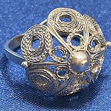Prstene - Filigránový prsteň zo striebra 925/1000 - 16196024_