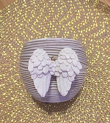 Sviečky - Sviečka anjelské krídla angel wings - 16196007_