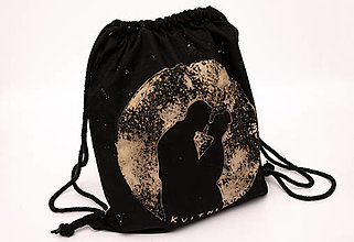 Batohy - Maľovaný ruksak - 16195212_