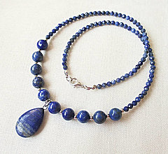 Náhrdelníky - Náhrdelník lapis lazuli - 16197020_