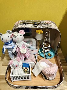 Hračky - Čarovný kufrík s myšacou rodinkou - 16196631_