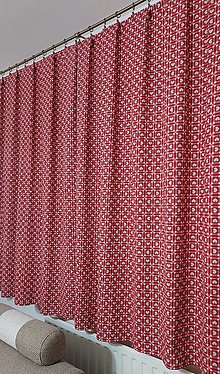 Úžitkový textil - Závesy,,chalupárske srdiečko" (Klasik 1.6×1.4m) - 16197914_