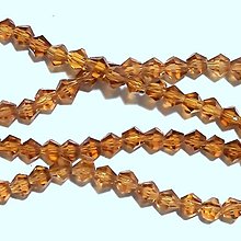 Korálky - CrystaLine Beads™/bicone 4mm-1ks (topaz) - 16197890_