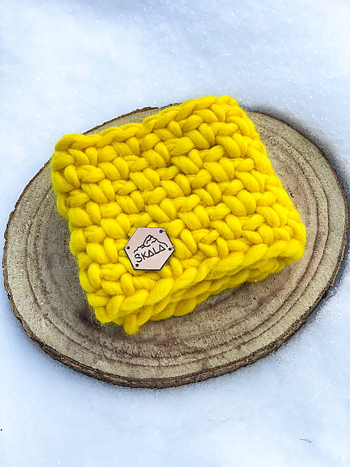 Čiapky, čelenky, klobúky - Chunky čelenkaYellow - 16198097_