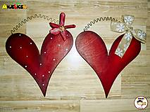 Dekorácie - Srdiečko - na drôtiku - 16200492_