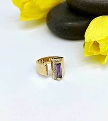 Prstene - Zlatý prsteň Tania - 16201904_