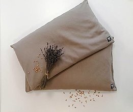 Úžitkový textil - Relaxačný vankúš so špaldou a levanduľovými kvetmi - 16202085_