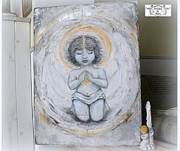 Obrazy - "Sila viery" 3D maľba  ( 60x80 cm) AKCIA: -20€ ♥ - 16201058_