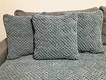 Úžitkový textil - Sada prehozov na gauč + obliečky na vankúš z Alize Puffy Fine - 16200616_