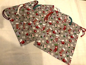 Úžitkový textil - Mikulášske vrecko  "Vianočné pančuchy" - 16202493_