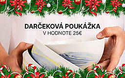 Darčekové poukážky - Vianočná darčeková poukážka 25€ - 16201655_
