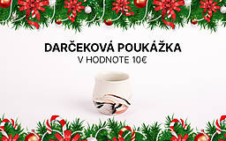 Darčekové poukážky - Vianočná darčeková poukážka 10€ - 16201673_