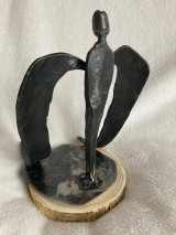 Sochy - Kované sochy "anjel" - 16201274_