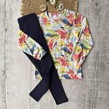 Detské oblečenie - Tričko Vtáčik s kvetmi - 16200798_