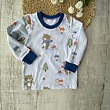 Detské oblečenie - Tričko Maco a sánky - 16201780_