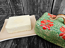 Nádoby - Maselnička Lúka svetlo zelená 250g - 16203530_