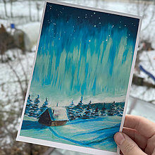 Grafika - Aurora borealis (print) - 16204167_