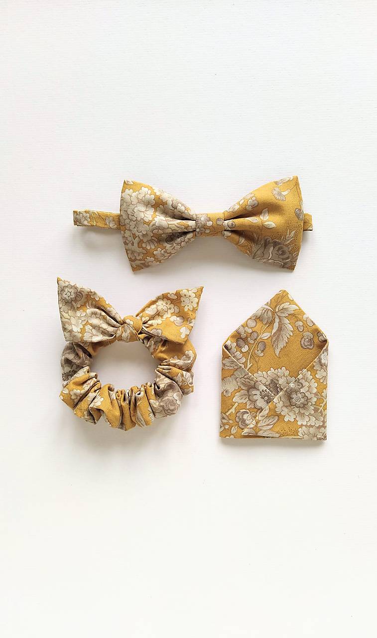 Žltý kvetinový set