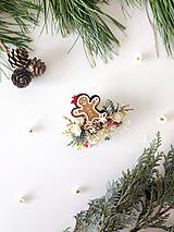 Brošne - Vianočná brošňa "sladké Vianoce" - 16206198_