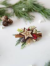 Brošne - Vianočná brošňa "sladké Vianoce" - 16206217_