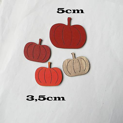 Polotovary - Tekvičky - bordó, oranžová, natur - bal.4ks - 16203378_