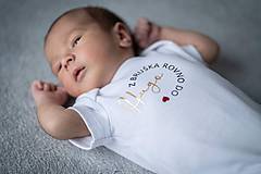 Detské oblečenie - Body pre novorodeniatko - 16203860_