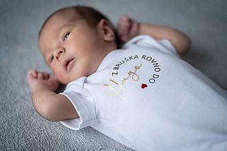 Detské oblečenie - Body pre novorodeniatko - 16203860_