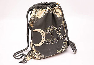 Batohy - Maľovaný ruksak (BIO bavlna) - 16204976_