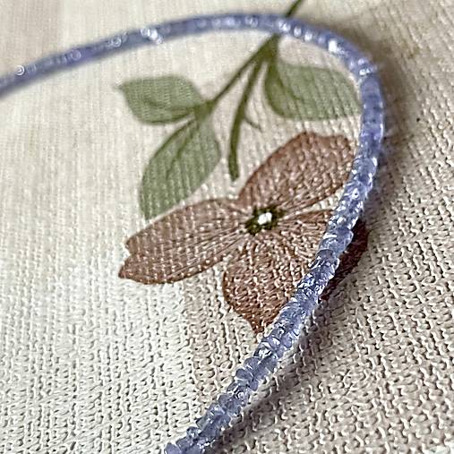Luxury Tanzanite AG925 Rhodium plated Necklace / Náhrdelník tanzanit, striebro ródiované,