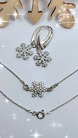Sady šperkov - Luxusná strieborná súprava - Snehová vločka - 16206927_