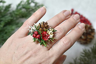 Prstene - vánoční šiškování - 16208248_