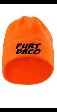 Čiapky, čelenky, klobúky - flisová čiapka s nákrčníkom 2 v 1 (Oranžová FURT DACO) - 16208824_