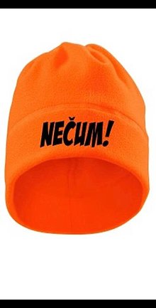 Čiapky, čelenky, klobúky - flisová čiapka s nákrčníkom 2 v 1 (Oranžová NEČUM!) - 16208826_