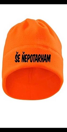 Čiapky, čelenky, klobúky - flisová čiapka s nákrčníkom 2 v 1 (Oranžová ŠE ŇEPOTARHAM) - 16208836_