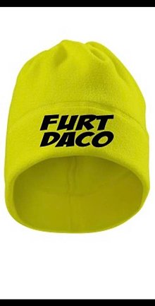 Čiapky, čelenky, klobúky - flisová čiapka s nákrčníkom 2 v 1 (Žltá neónová  FURT DACO) - 16208842_