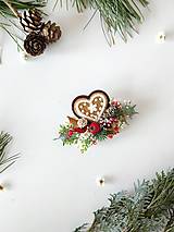 Brošne - Vianočná brošňa "sladké Vianoce" - 16209199_