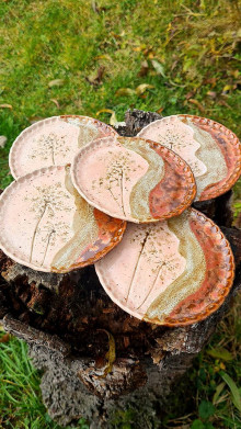 Nádoby - Dezertné tanieriky z keramiky - 16207057_