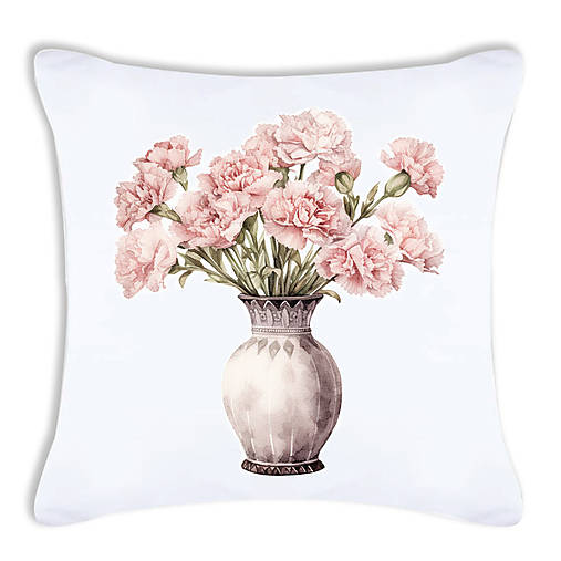 Úžitkový textil - OBLIEČKA NA VANKÚŠ - KVETY 53 (40 x 40 cm) - 16207974_