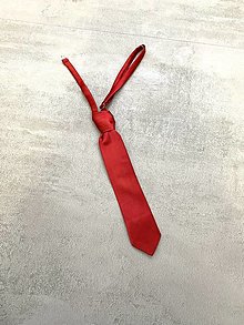 Detské doplnky - Červená kravata pre chlapca - 16210064_