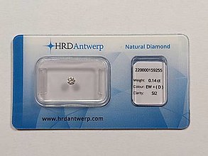 Iné šperky - Neosadený diamant 0.14ct SI2/D - 16210089_